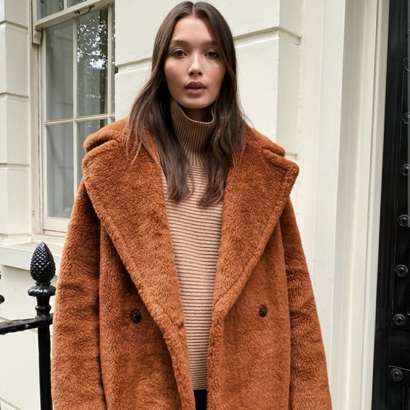 SOLD Aritzia Babaton teddy coat size 1 - Picture 2 of 4
